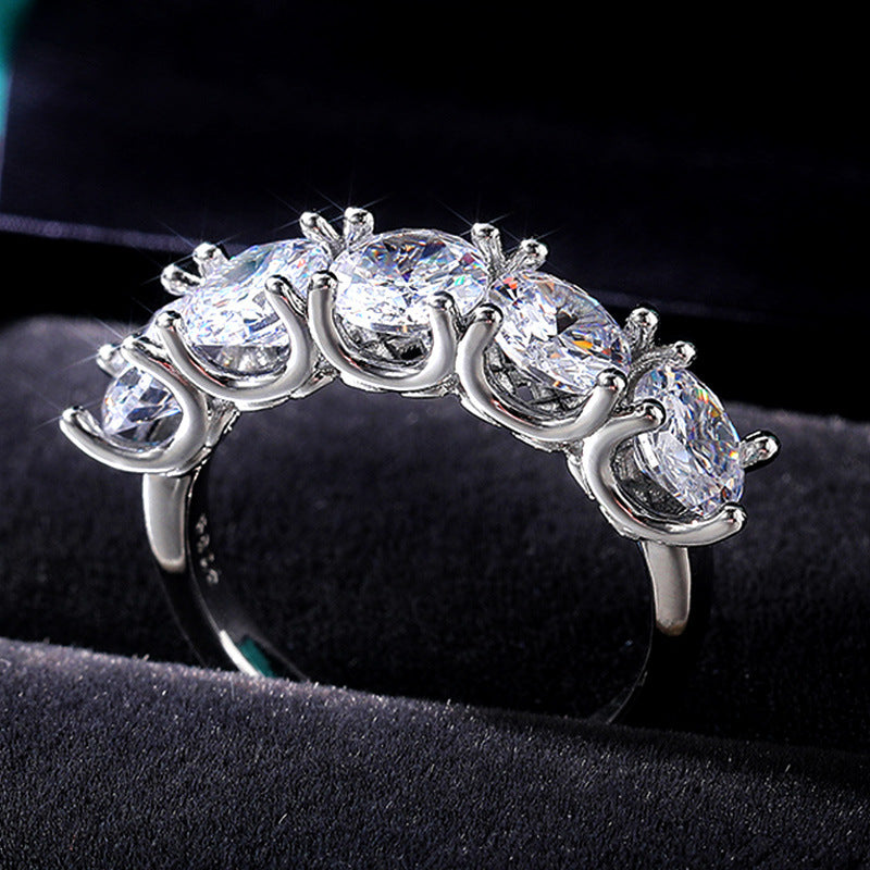Pentacle of Light Crystal Ring