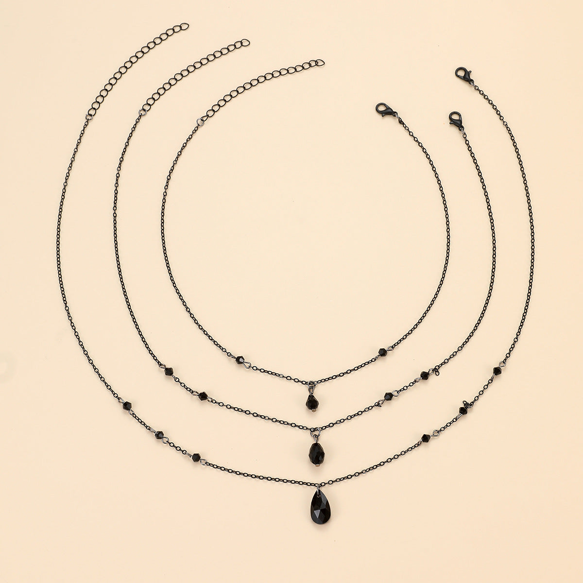 Obsidian Dusk Witch Necklace Set