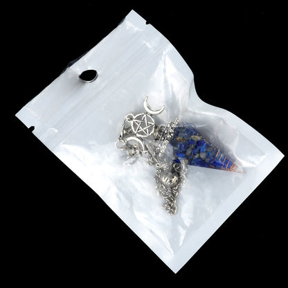 Triple Goddess Crystal Pendulum Necklace