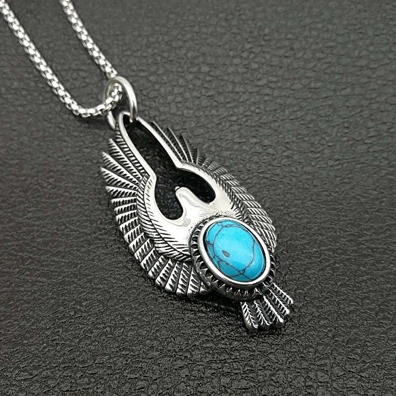 Phoenix Rise Turquoise Necklace
