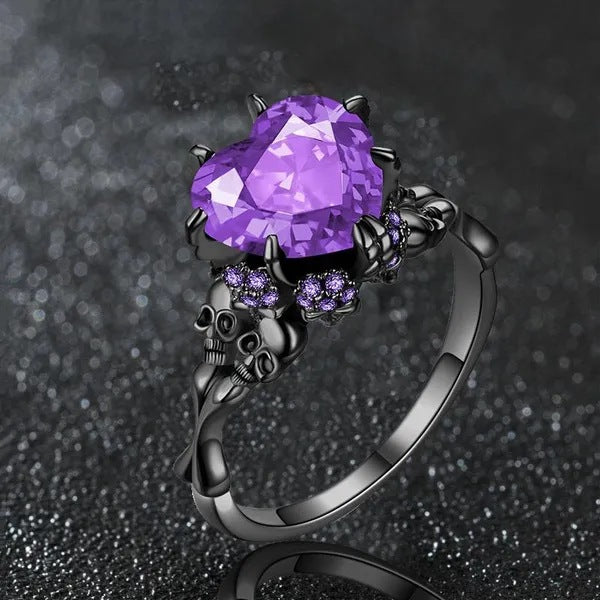 Eternal Love Skull Ring