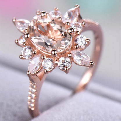 Mystic Moonlight Bloom Ring