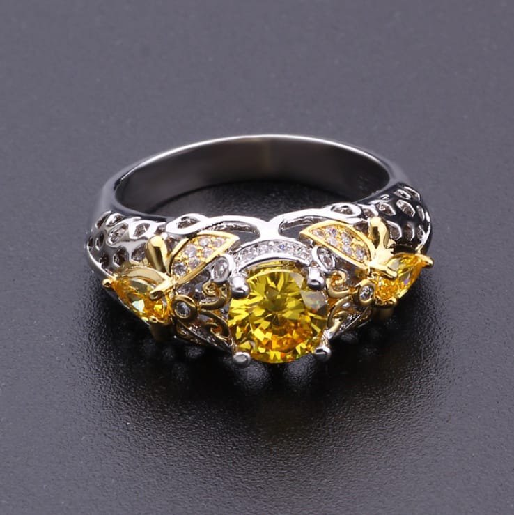 Citrine Sun Radiance Ring