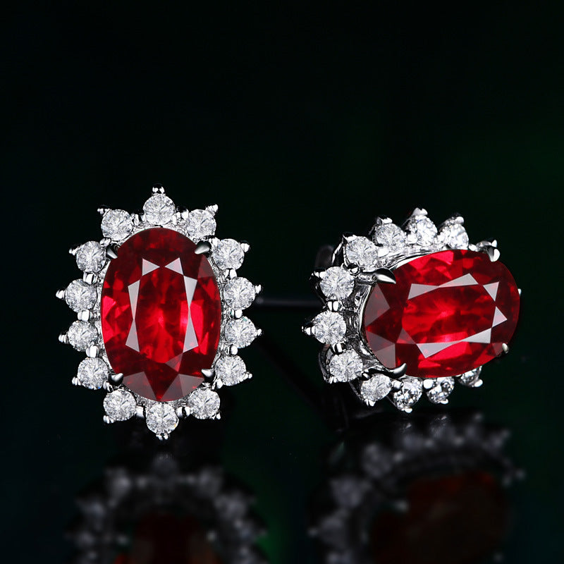 Celestial Radiance Gemstone Studs