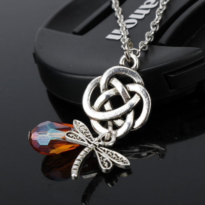 Eternal Elegance Celtic Dragonfly Necklace.