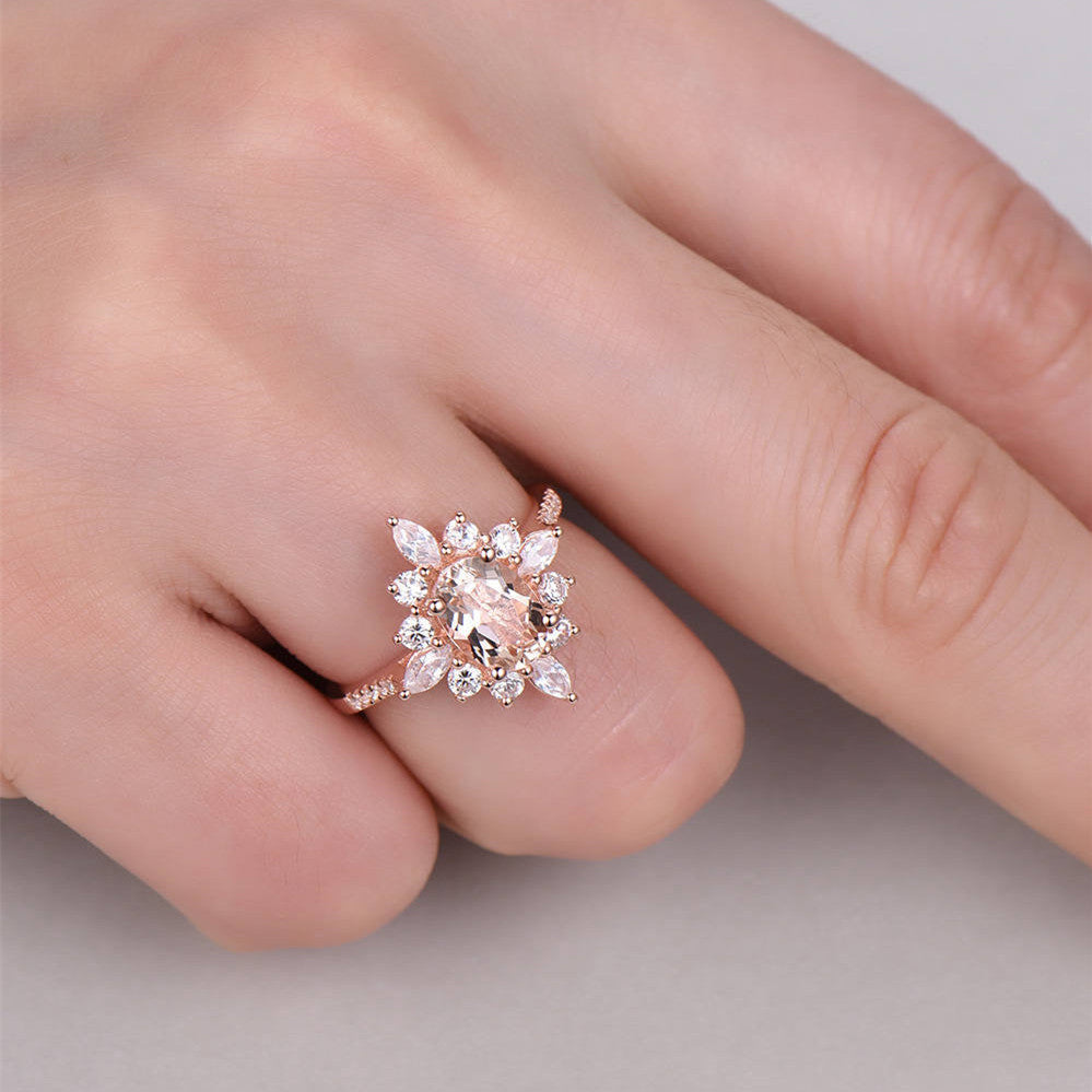 Mystic Moonlight Bloom Ring