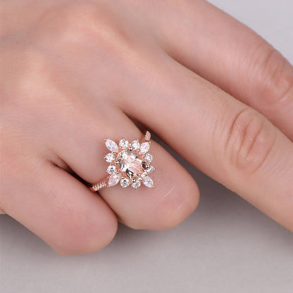 Mystic Moonlight Bloom Ring