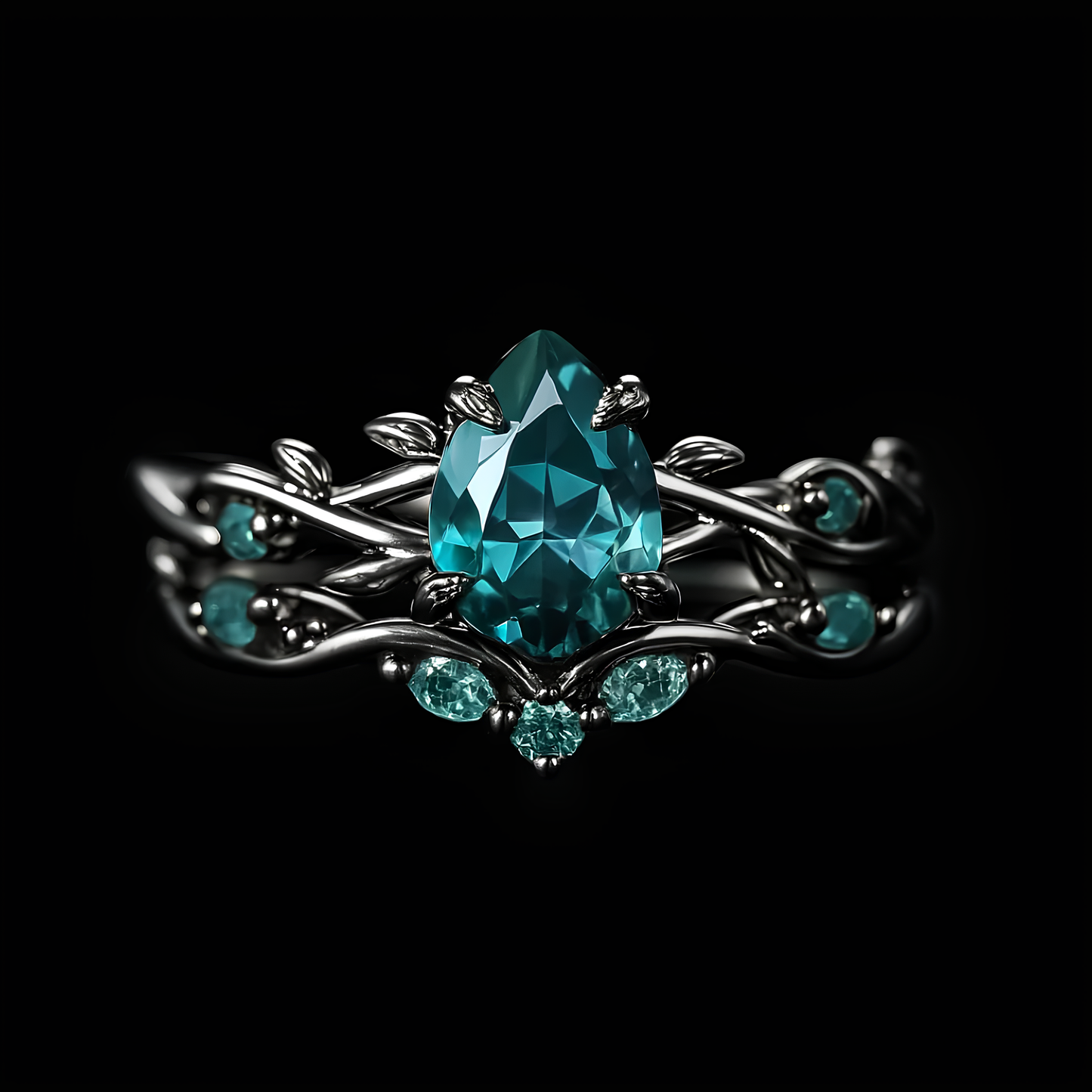 Verdant Grove Crystal Ring