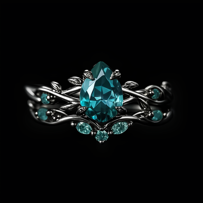 Verdant Grove Crystal Ring