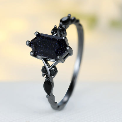 Cosmic Nightfall Crystal Ring