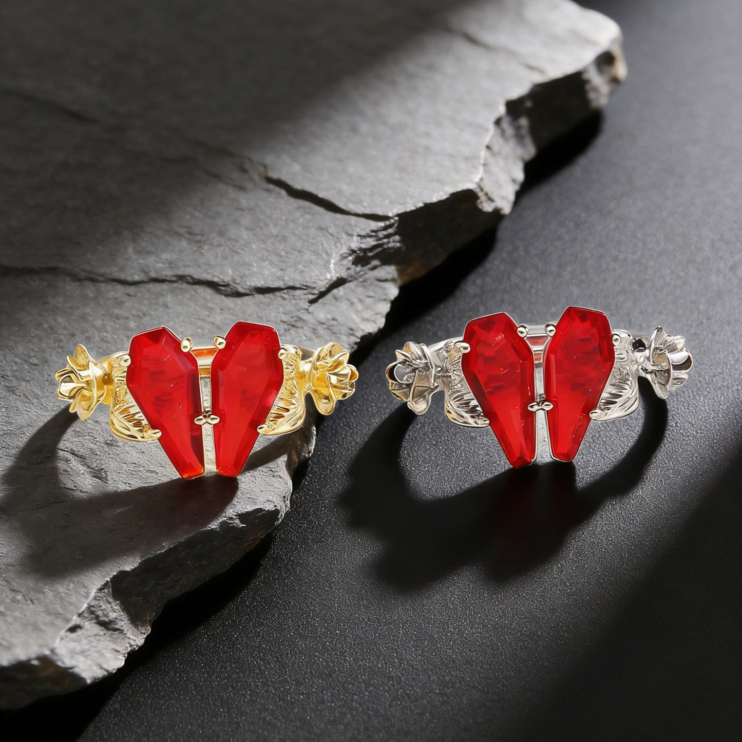 Sacred Twin Coffin Ring