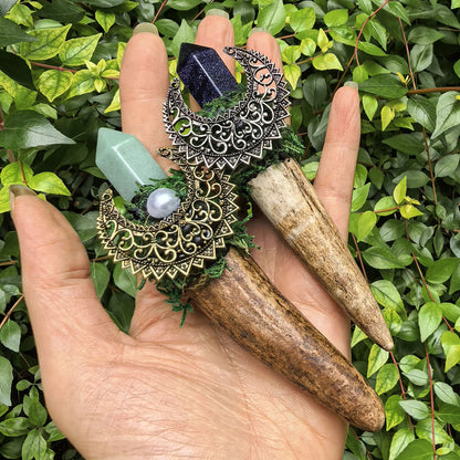 Mystic Crescent Ritual Wand