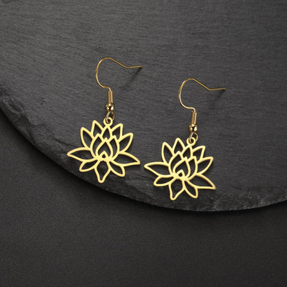 Lotus Radiance Bloom Earrings