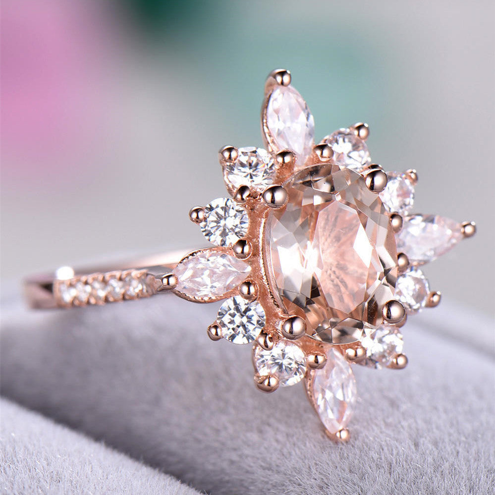 Mystic Moonlight Bloom Ring