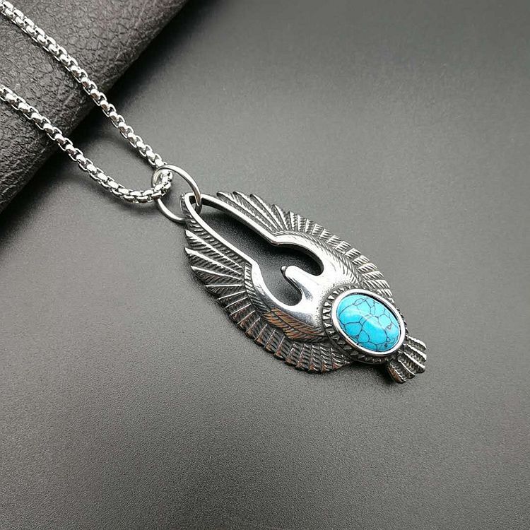 Phoenix Rise Turquoise Necklace