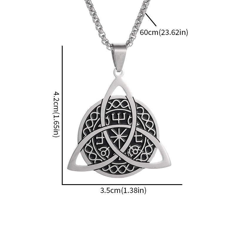 Norse Compass Triquetra Necklace