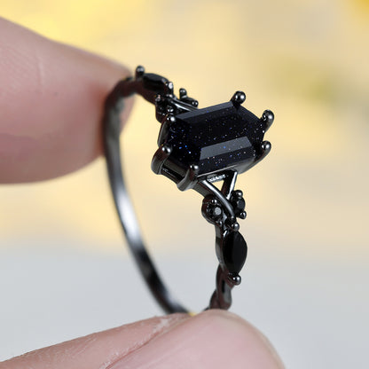 Cosmic Nightfall Crystal Ring