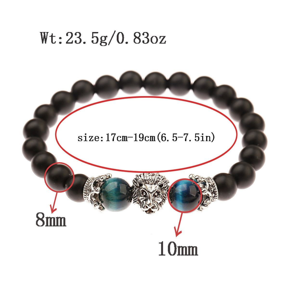 Lion Bead Courage Bracelet