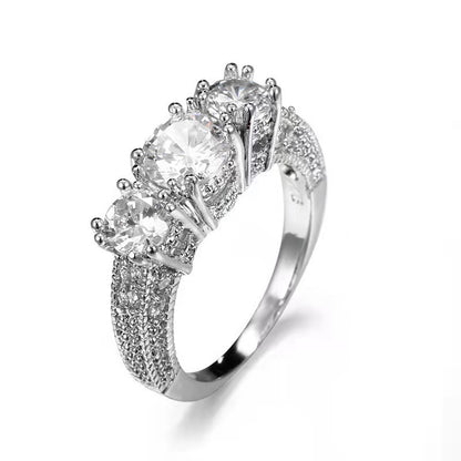Triple Blessing Crystal Ring