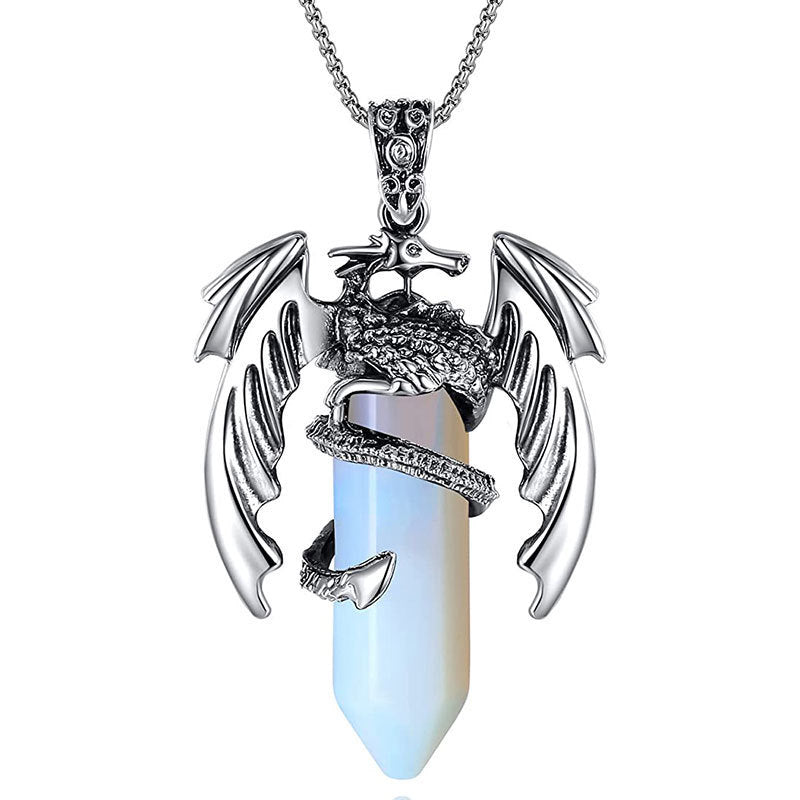 Wyrm’s Embrace Crystal Necklace