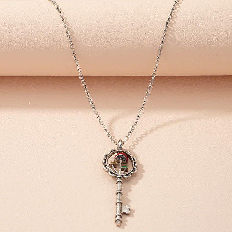 Mystical Mushroom Key Necklace