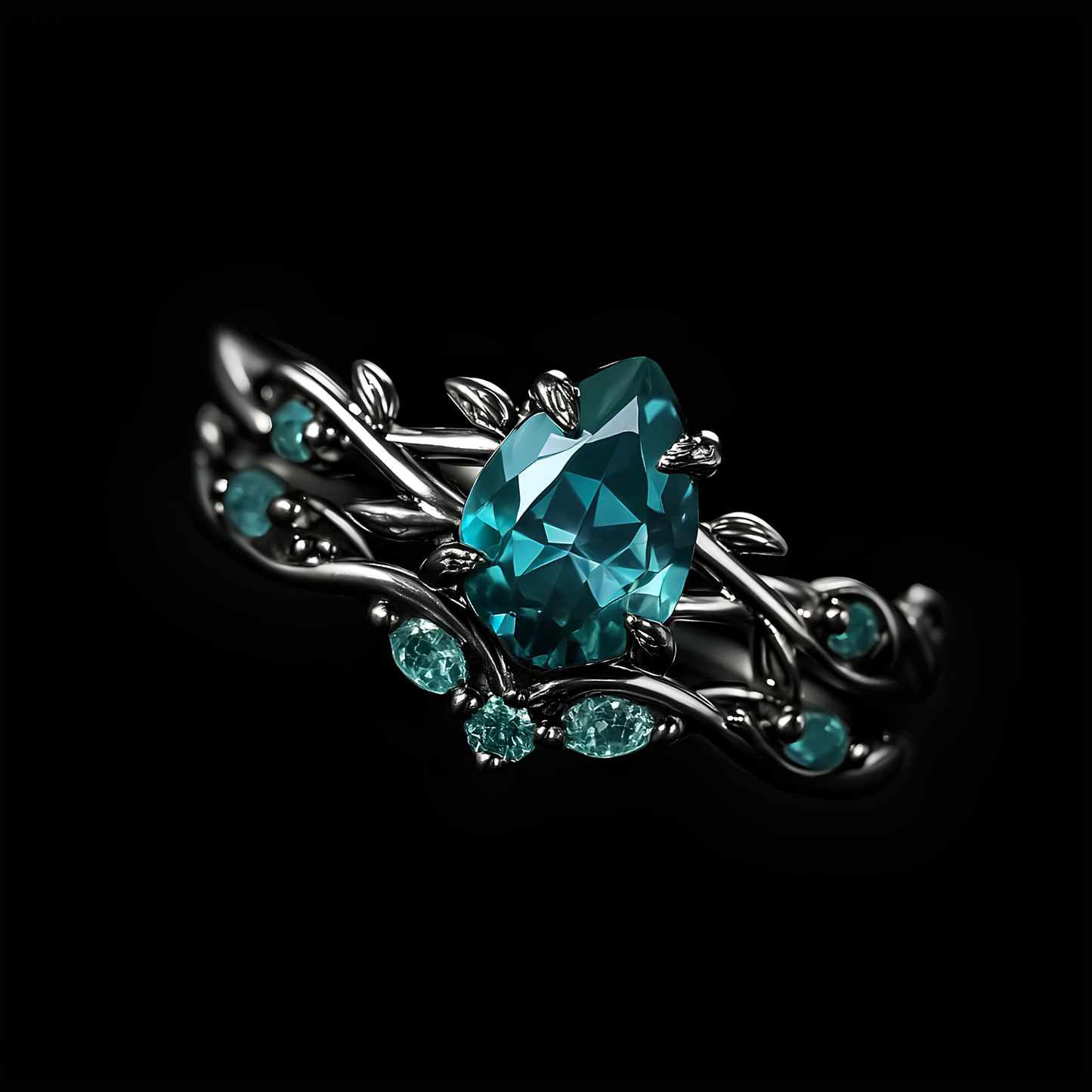 Verdant Grove Crystal Ring