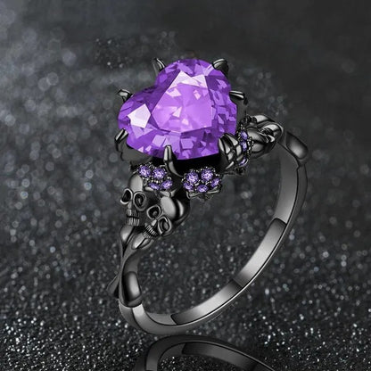 Eternal Love Skull Ring
