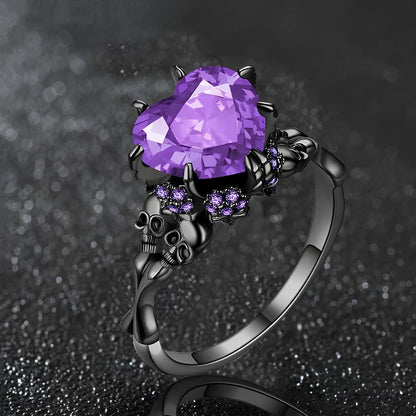 Eternal Love Skull Ring