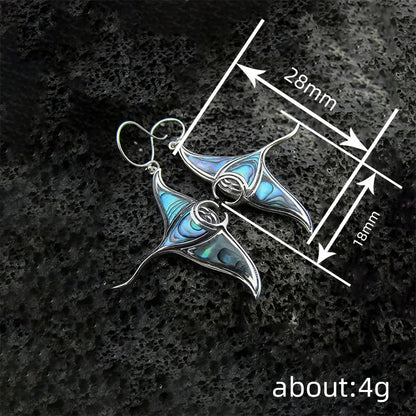Moonlit Sea Manta Earrings