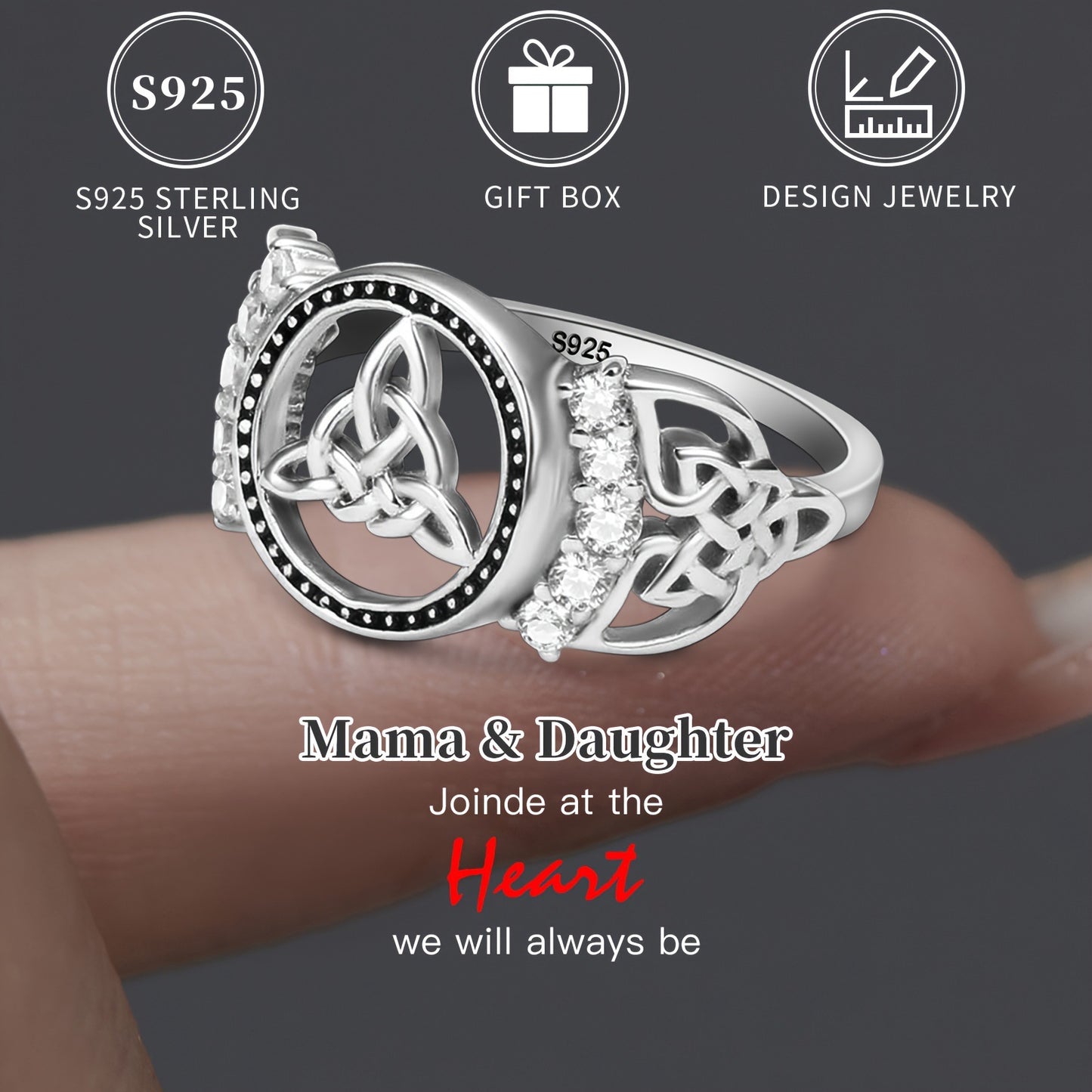 Sacred Triquetra Celtic Ring