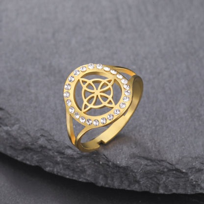 Enchanted Witch's Knot Sacred Circle Ring