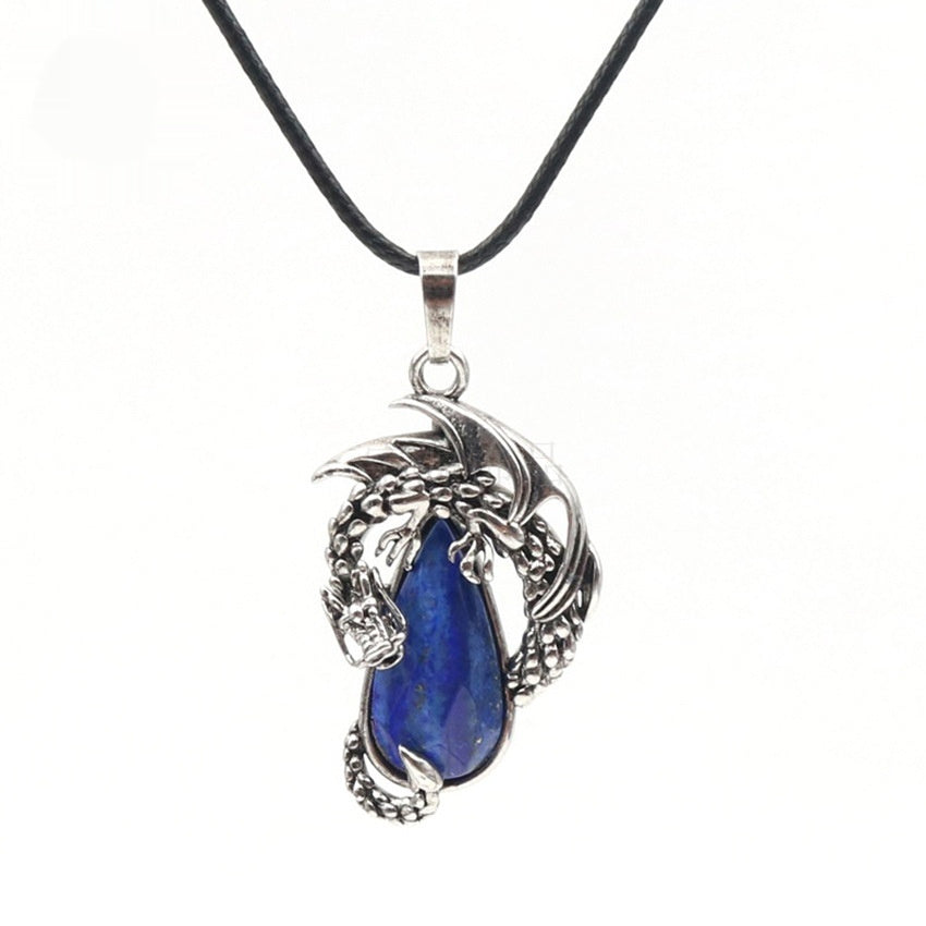 Wyrm Claw Drop Crystal Necklace