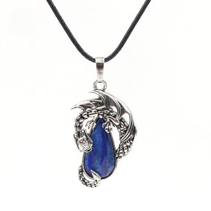 Wyrm Claw Drop Crystal Necklace