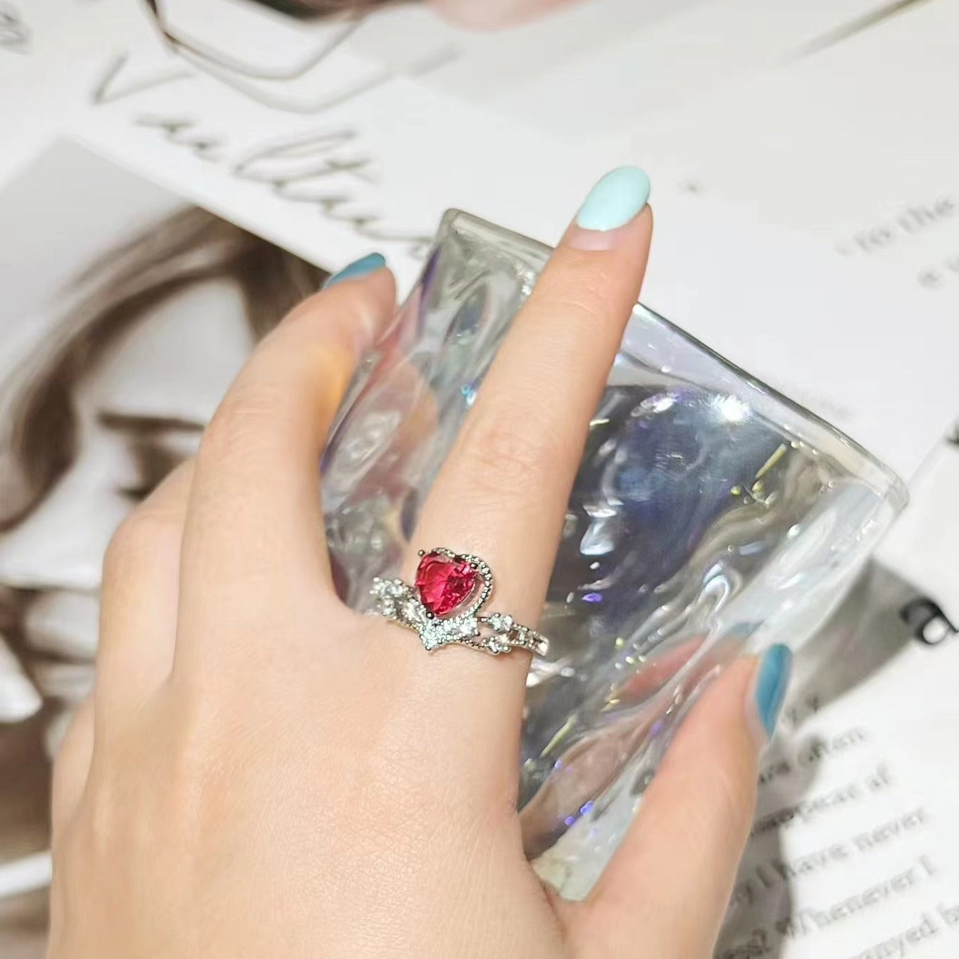 Crimson Enchantress Love Ring