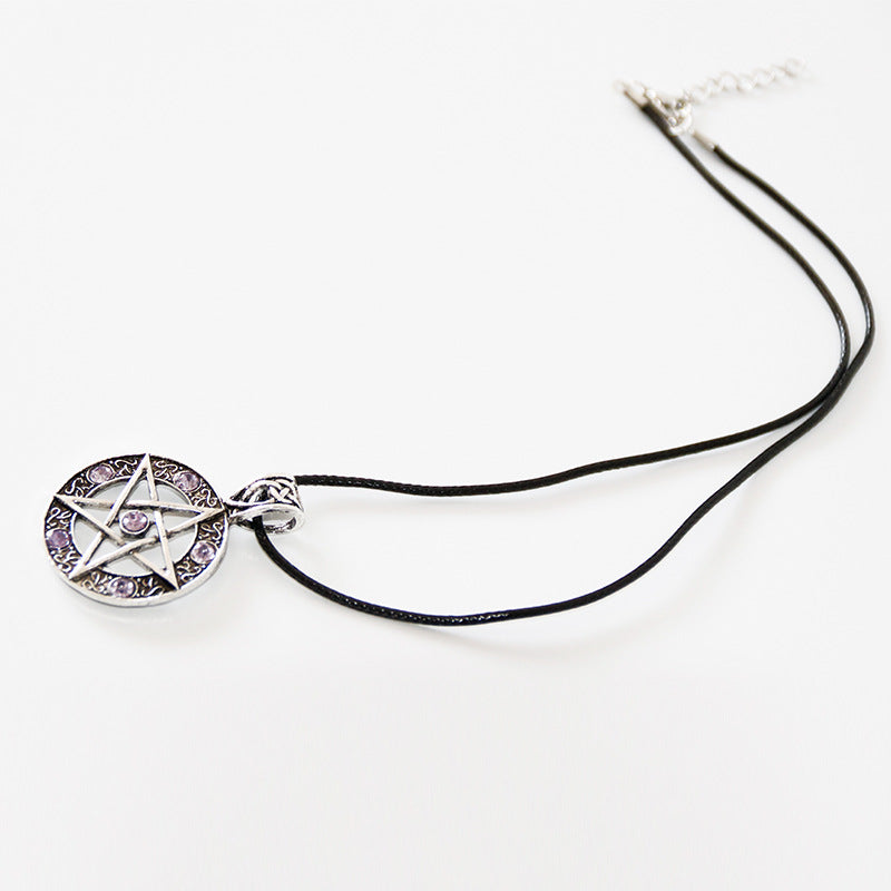 Divine Pentagram Diamond Necklace