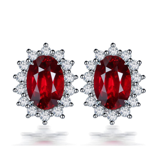 Celestial Radiance Gemstone Studs