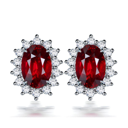 Celestial Radiance Gemstone Studs
