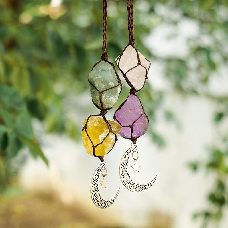 Celestial Crescent Hanging Charm