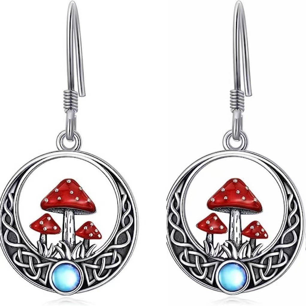 Celtic Grove Mushroom Earrings