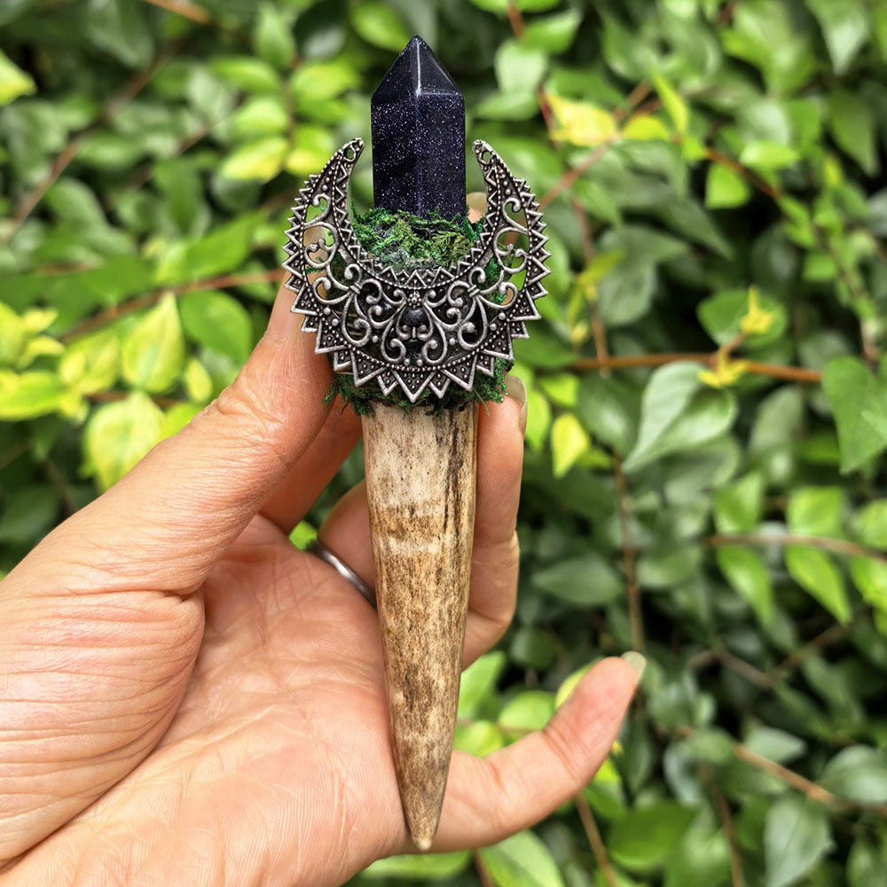 Mystic Crescent Ritual Wand