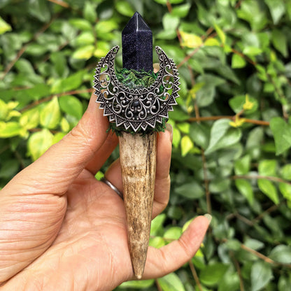 Mystic Crescent Ritual Wand