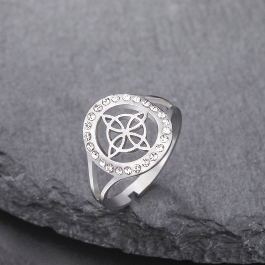 Enchanted Witch's Knot Sacred Circle Ring