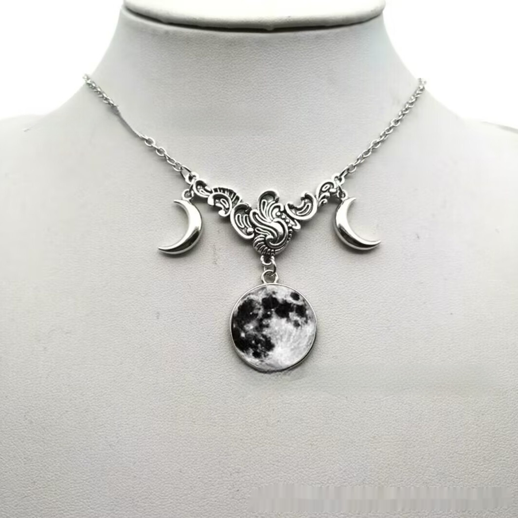 Eternal Moon Goddess Vintage Necklace