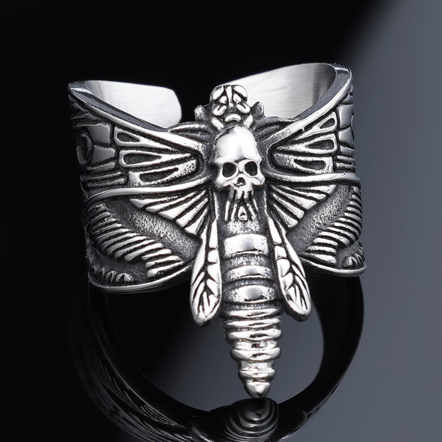 Deaths Head Moth Ring