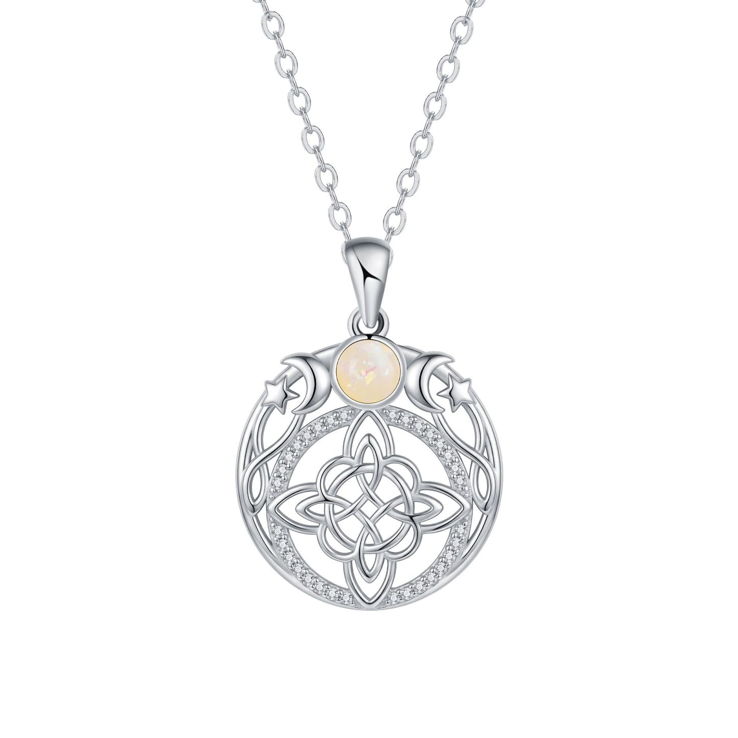 Moonlit Witches Knot Necklace