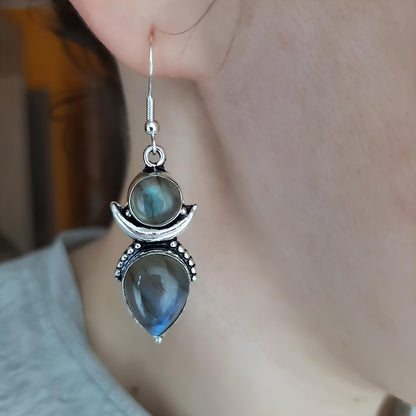 Moonstone Drop Earrings