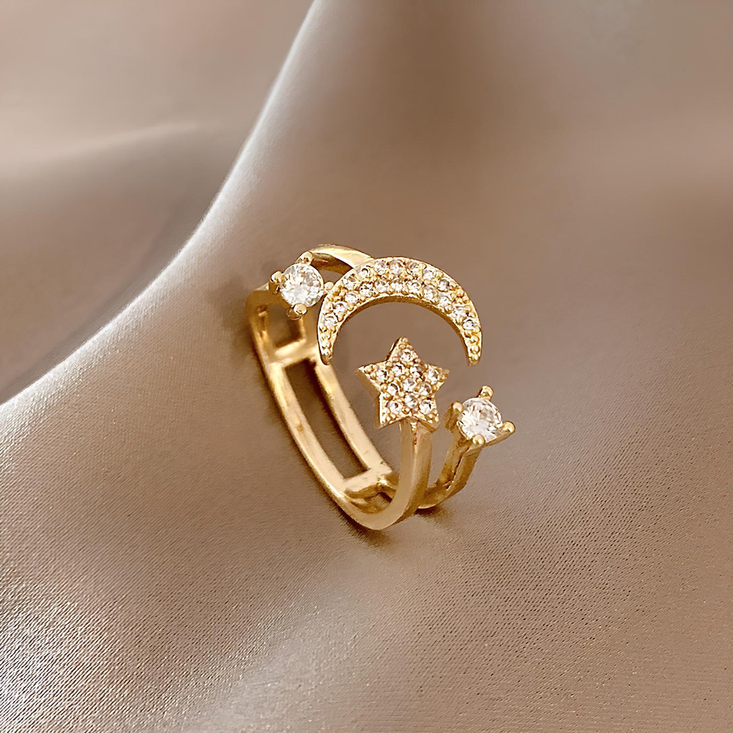 Starblessed Crescent Ring