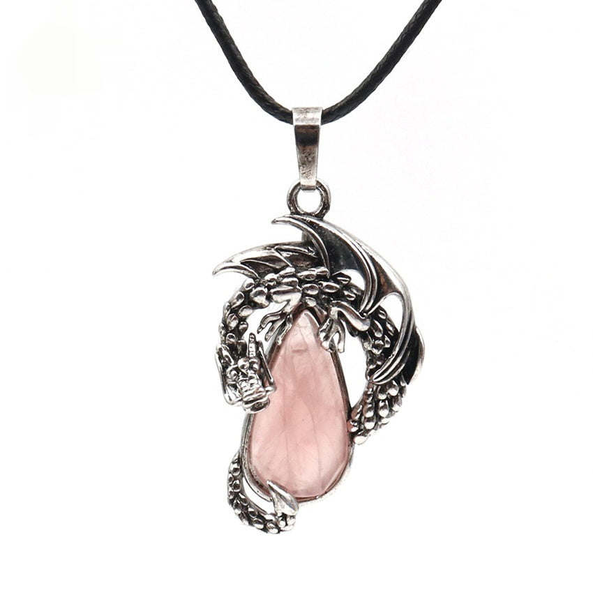 Wyrm Claw Drop Crystal Necklace