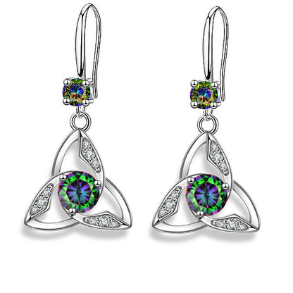 Mystical Sky Trinity Knot Earrings