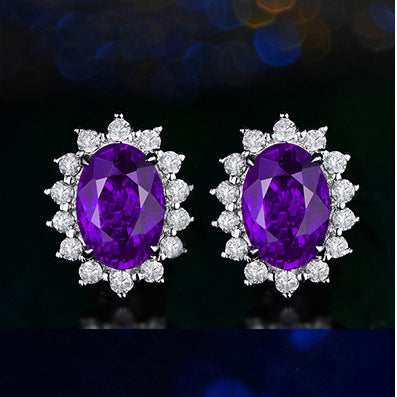 Celestial Radiance Gemstone Studs